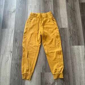 JoyLab Yellow Jogger Track Pants with Elastic Waistband